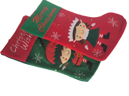 Pack de 2 botas de Navidad 20×42 cm