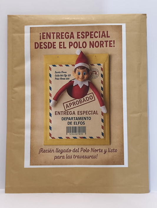 Sobres, cartas, certificados, carnets, silueta, polvos mágicos (no incluye el elfo)